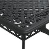 vidaXL Set da Pranzo da Giardino 5 pz Nero in Alluminio Pressofuso