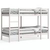 vidaXL Letto a Castello Bianco 80x200 cm in Legno Massello di Pino