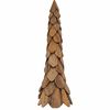 vidaXL Albero di Natale Marrone 110 cm Legno massello di teak