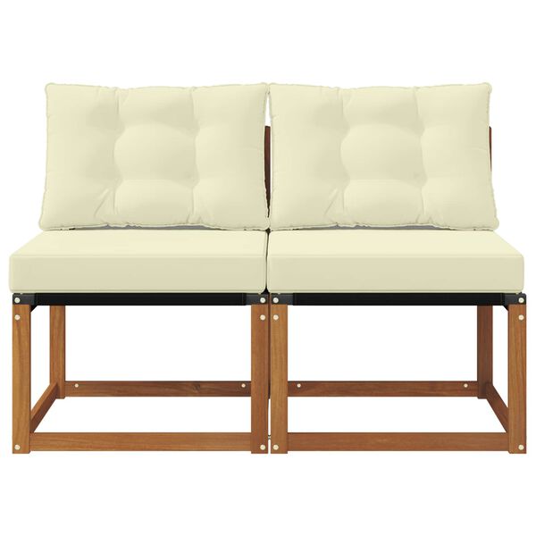 vidaXL 2 Pezzo Divano centrale da esterno