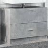 vidaXL Mobile Lavabo Grigio Cemento 78x37x59 cm in Truciolare