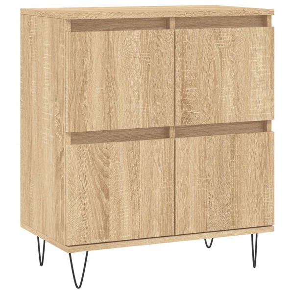 vidaXL Credenza Rovere Sonoma 60x35x70 cm in Legno Multistrato