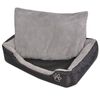 vidaXL Cuccia per Cani con Cuscino Imbottito Taglia S Nero