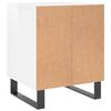 vidaXL Comodini 2pz Bianco Lucido 40x35x50 cm in Legno Multistrato