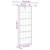 vidaXL Porta Scorrevole con Ferramenta 76x205cm Vetro ESG Alluminio
