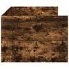 vidaXL Divano Letto con Cassetti senza Materasso Rovere Fumo 100x200cm