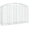 vidaXL Cesto Gabbione ad Arco 200x50x120/140 cm Ferro Zincato
