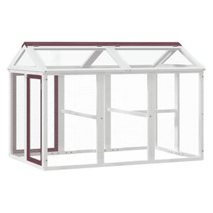 vidaXL Box per Animali Moka 141x94x104 cm in Legno Massello di Pino