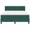 vidaXL Letto a molle con materasso Verde Scuro 200 x 160 cm Velluto