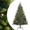 vidaXL Albero di Natale Artificiale a Cerniera con 300 LED Verde