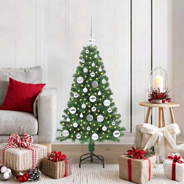 vidaXL Albero di Natale artificiale con 150 LED Verde 120 cm