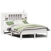 vidaXL Letto Libreria senza Materasso Bianco 135x190 cm Legno di Pino