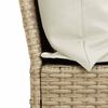 vidaXL Set Divano da Giardino 4 pz con Cuscini Beige in Polyrattan