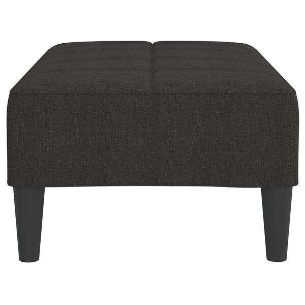 vidaXL Poggiapiedi Nero 78x56x32 cm in Tessuto