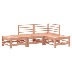 vidaXL Set Salotto da Giardino 4 pz in Legno Massello di Douglas