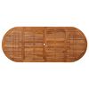 vidaXL Tavolo da Pranzo per Esterni 220x90x75cm Legno Massello Acacia