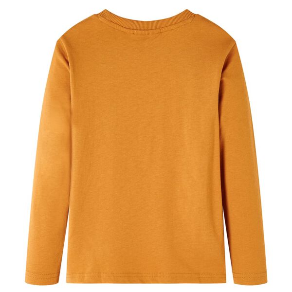 Maglietta da Bambino a Maniche Lunghe Ocra Scuro 92