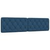 vidaXL Cuscino Testiera Blu 200 cm in Tessuto
