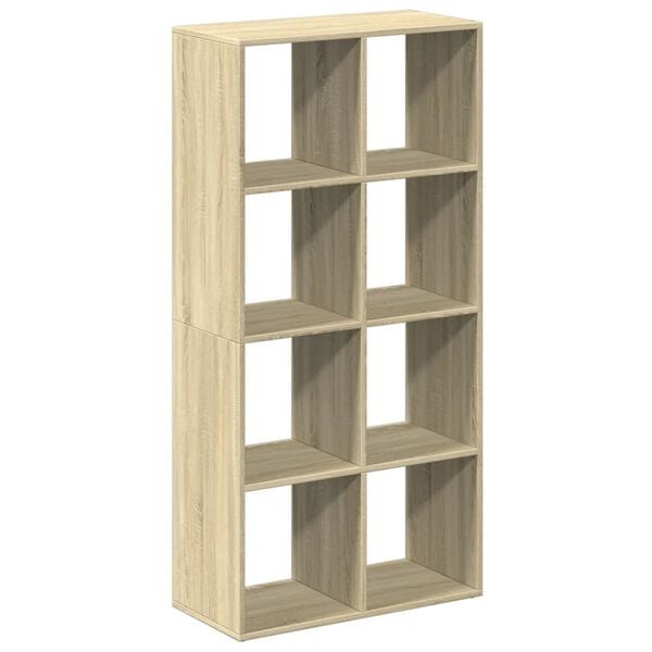 vidaXL Libreria Divisorio Rovere Sonoma 69,5x29x137,5 cm in Truciolato