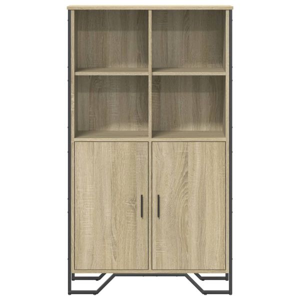 vidaXL Credenza Rovere Sonoma 79,5x35,5x137,5 cm in Legno Multistrato