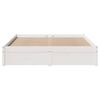 vidaXL Letto senza Materasso Bianco 120x200 cm Legno Massello di Pino