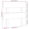 vidaXL Testiera per Letto Bianca 103,5x3x81 cm Legno Massello di Pino