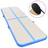 vidaXL Tappetino Ginnastica Gonfiabile con Pompa 800x100x10 cm PVC Blu