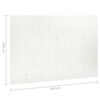 vidaXL Paravento a 6 Pannelli 2 pz Bianco 240x180 cm in Acciaio