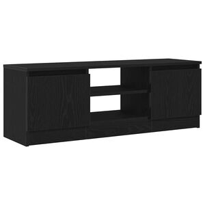 vidaXL Mobile Porta TV Rovere Nero 102x30x36 cm in Legno Multistrato