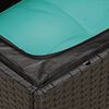 vidaXL Set Divani da Giardino 14pz con Cuscini in Polyrattan Nero