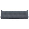 vidaXL Cuscino per Schiena Grigio scuro 160 x 24 x 50 cm Velluto