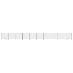 vidaXL Recinzione Metallica Antracite 1,6x25 m in Acciaio Zincato