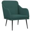 vidaXL Poltrona Verde Scuro 63x76x80 cm in Tessuto
