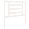 vidaXL Testiera per Letto Bianca 96x4x100 cm in Legno Massello di Pino