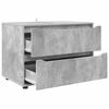 vidaXL Armadio Grigio cemento 80 x 48 x 57 cm Legno multistrato
