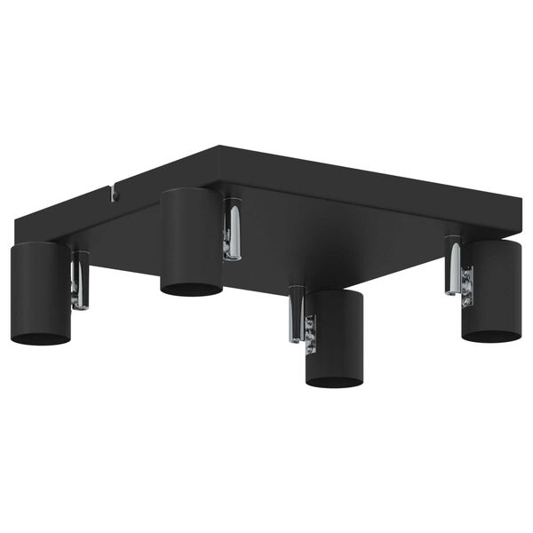 vidaXL Faretto da soffitto Nero 26.5 x 26 x 11.5 cm Acciaio