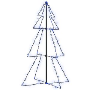vidaXL Albero di Natale a Cono 160 LED per Interni Esterni 78x120 cm
