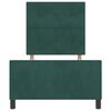 vidaXL Letto a molle con testiera Verde Scuro 80 x 200 cm Velluto