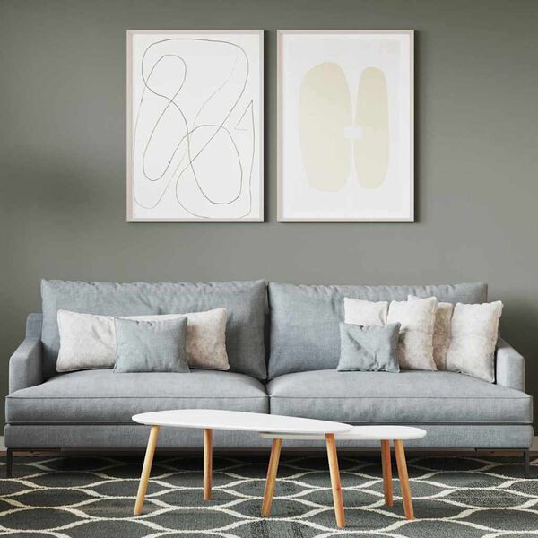 vidaXL Pittura murale Grigio 16,5 x 16,5 x 15,9 cm Stampa da parete