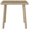 vidaXL Tavolino da Giardino Rettangolare Beige 40x40x37 cm Polyrattan