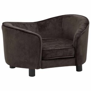 vidaXL Divano per Cani Marrone 69x49x40 cm in Peluche