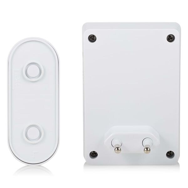 Byron Set Campanello Plug-in Senza Fili Bianco