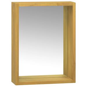 vidaXL Mobile a Specchio 30x10x40 cm in Legno Massello di Teak