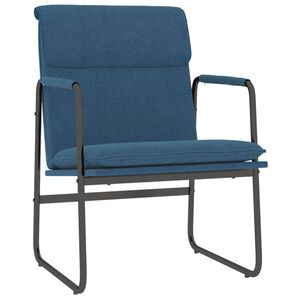 vidaXL Sedia Lounge Blu 55x64x80 cm in Tessuto