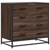 vidaXL Cassettiera Rovere Marrone 70x41x70 cm in Legno Multistrato