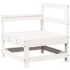vidaXL Set Salotto da Giardino 7 pz Bianco in Legno Massello di Pino