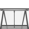 vidaXL Telaio Serra con Base Antracite 334x169x202 cm in Alluminio