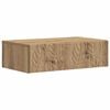 vidaXL Tavolino da Parete Laterale 59 x 34,5 x 17 cm