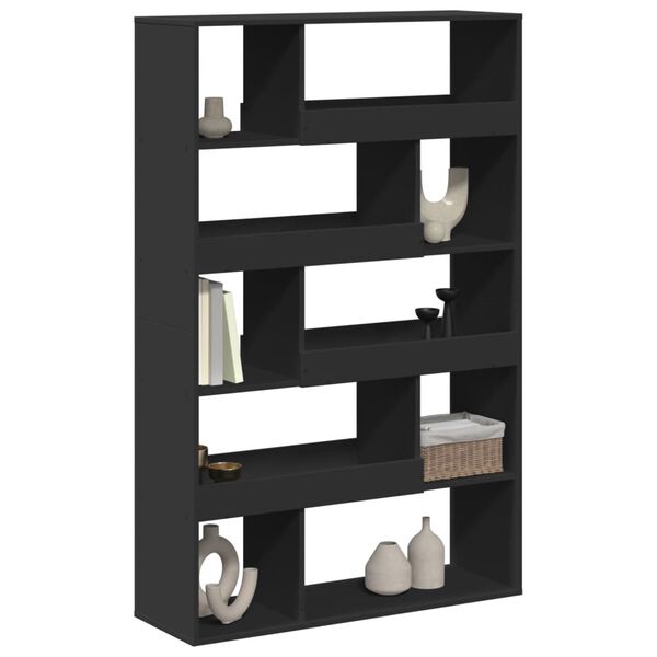 vidaXL Libreria Nera 100x33x156,5 cm in Truciolato