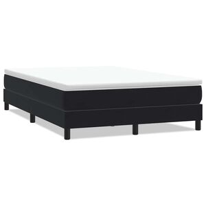 vidaXL Letto a Molle senza Materasso Nero 140x220 cm in Velluto